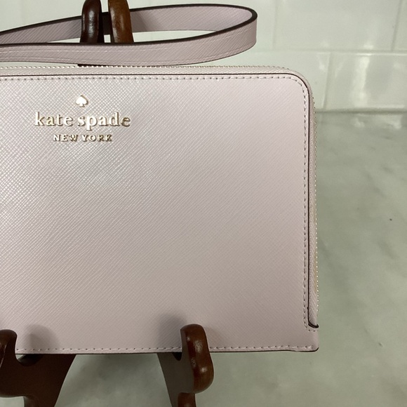 Kate Spade Women's Staci Medium L-Zip Leather Wristlets Wallet Clutch - Picture 2 of 9